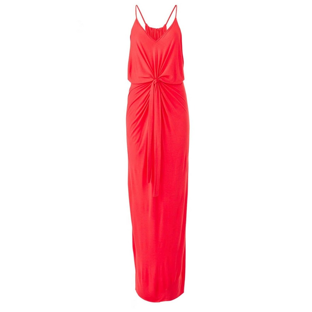 Slate & Willow Tie Drape Maxi Dress Racerback